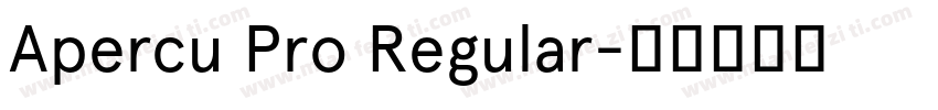 Apercu Pro Regular字体转换